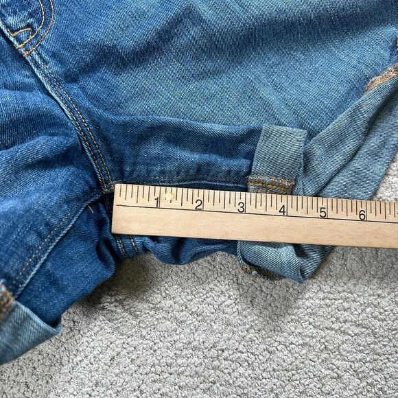 Tommy Hilfiger Womens Jean‎ Shorts Size 16 Blue Denim Rolled Cuff Hem - Picture 8 of 11
